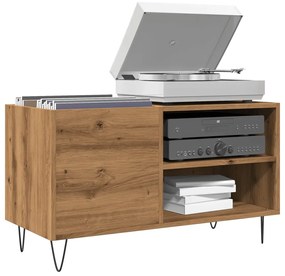 vidaXL Dulap discuri stejar artizanal, 84,5x38x48 cm, lemn prelucrat