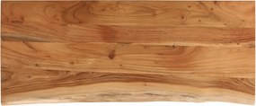 vidaXL Blat masă 90x40x2,5 cm dreptunghiular lemn acacia margine vie