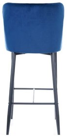 Supermobel Scaun bar COLIN B H-1 VELVET, 42x109x46, bluvel 14 - gri