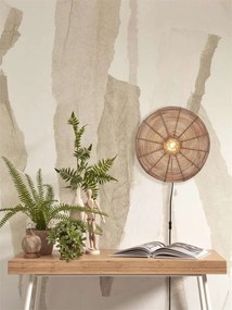 Aplica de perete eco din ratan Tanami disc S, nat