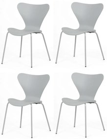 Set de scaune de sufragerie CT-X7034 GREY, 4 buc