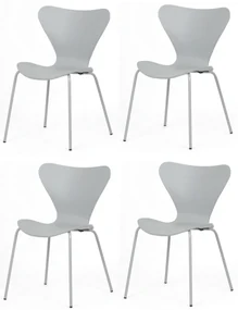 Set de scaune de sufragerie CT-X7034 GREY, 4 buc