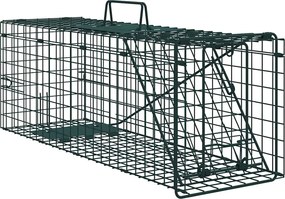 vidaXL Capcană pentru animale Verde 61 x 20 x 21,5 cm Oțel
