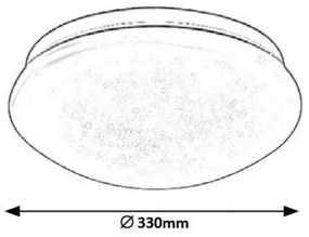 Plafonieră LED LUCAS LED/18W/230V 330mm Rabalux 3937
