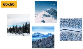 Set tablouri frumusețile naturii înzăpezite