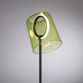 Veioza moderna LED 2700K, sticla, verde, Zula