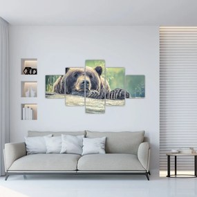 Tablou cu urs (125x70 cm), în 40 de alte dimensiuni noi