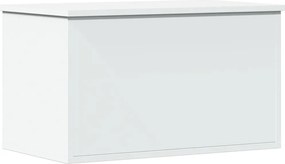 vidaXL Cutie de depozitare, alb, 60x35x35 cm, lemn prelucrat