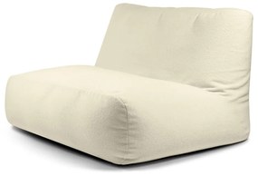 Fotoliu bean bag crem cu tapițerie din țesătură bouclé Sofa Tube – SLOWDOWN