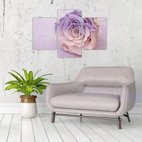 Tablou detaliu florii de trandafir (90x60 cm)