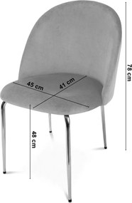 Scaun bucatarie INCA VELVET din catifea cu picioare aurii, crem