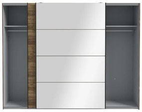 Dulap OREN cu oglindă, 270x210 cm, stejar artisan