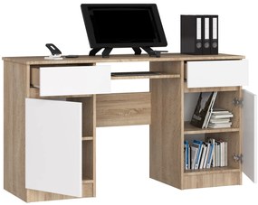 Masă PC Bahadur (stejar sonoma + alb). 1068925
