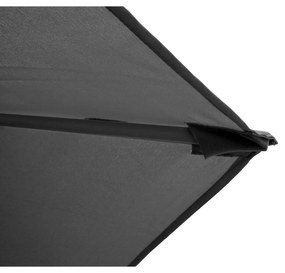 Happy Green Umbrelă de soare cu mâner, gri închis,diametru 230 cm