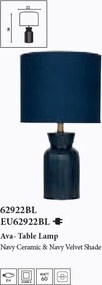 Lampa de masa decorativa Ava navy
