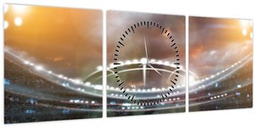 Tablou - Stadion (cu ceas) (90x30 cm)