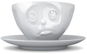 Ceașcă din porțelan pentru cafea 58products Oh please, 200 ml, alb