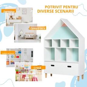 HOMCOM, dulap casuta, certificare netoxica, 82x30x126 cm | Aosom Romania