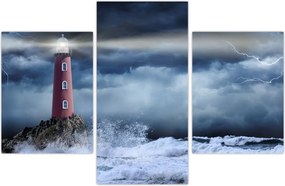 Tablou - Far pe stâncă (90x60 cm)