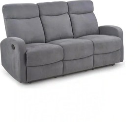 Canapea pliabila OSLO 3S, gri inchis, stofa, 180x95/158x100 cm