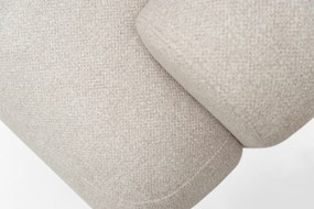 Colțar extensibil cu funcție de dormit Lotulis Mini stânga - crem material hidrofob Blur 01