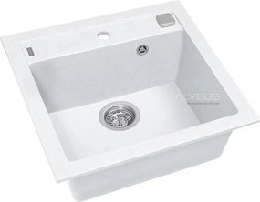 Chiuveta compozit Alveus Formic 20 alb 52x51 cm