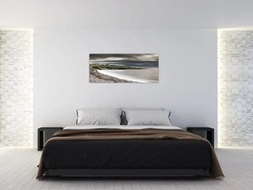 Tablou cu lac în amurg (120x50 cm)
