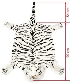 Covor cu model tigru 144 cm Plus Alb Alb, 144 cm