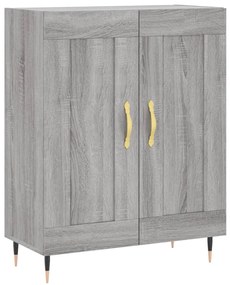 vidaXL Servantă, gri sonoma, 69,5x34x90 cm, lemn compozit