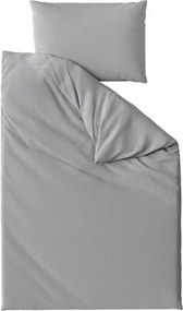 Lenjerie de pat din crep DENYX BLEND gri, buzunar hotelier Dimensiune lenjerie de pat: 70 x 90 cm | 140 x 200 cm