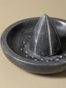 Storcător de citrice din marmură gri antichizat, finisaj mat, 20 × 13 cm, „Grey Marble"