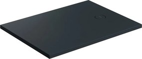 Cadita de dus compozit Omnires AquaRock M+ dreptunghiulara negru lava mat 90x100 cm
