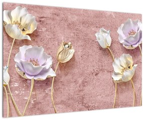 Tablou cu flori (90x60 cm)