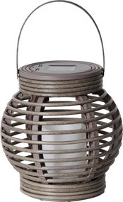 Felinar solar LED Star Trading Rustic, maro, înălțime 16 cm