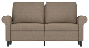 Canapea cu 2 locuri, gri taupe, 120 cm, material textil Gri taupe, 152 x 77 x 80 cm