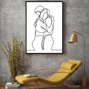 Poster - Dragoste dintr-o linie (A4)