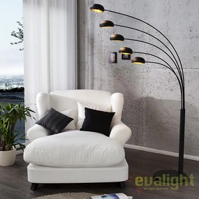 Lampadar / Lampa de podea Five Lights negru/ auriu A-22967 VC
