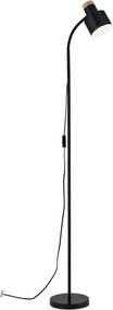 Lampa de podea cu spot directionabil Gili negru mat