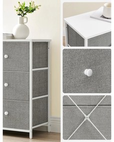 Comoda E1032 GREY, 80 cm, L