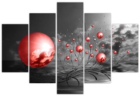 Tabloul bilelor roșii (150x105 cm)
