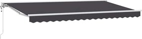 vidaXL Cortina Retractabilă Antracit 400 x 200 cm Aluminiu și țesătură