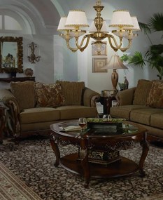 Candelabru din alama 5 brate design italian 6502