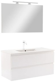 Mobilier complet de baie Vario Forte 100 alb-alb