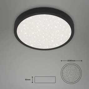 Plafonieră LED RUNA LED/24W/230V negru Briloner 3071-015