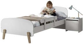 Set KIDDY format dintr-un Pat copii (90x200) cu noptieră și bară de siguranță.