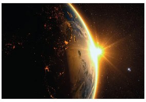 Fototapet strălucirea Pământului