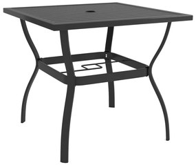 vidaXL Masă de grădină, antracit, 81,5 x 81,5 x 72 cm, oțel