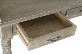 Secrétaire în stil French Provincial, din lemn masiv de mango, cu finisaj vintage, „Voltaire”