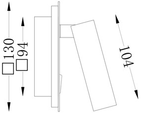 Aplica Tehnica Ios 176 Maytoni Led, Auriu, C175-WL-01-6W-MG, Germania