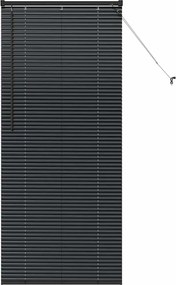 vidaXL Jaluzele venetiene Manual Negru 175 x 75 cm Aluminiu